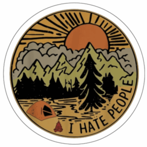 I Hate People Classic sticker